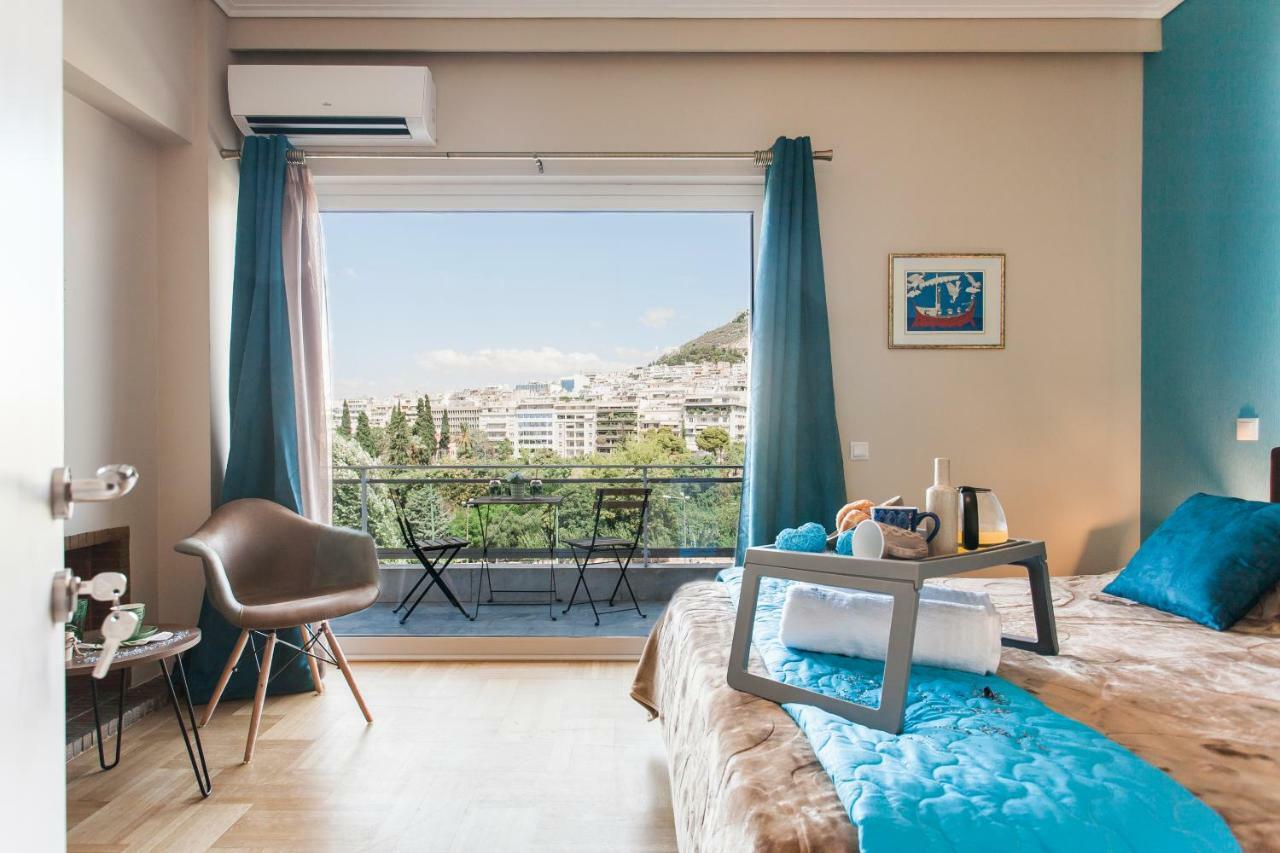 Daire Central High-class And Safe Next To Metro Airport Line With Acropolis View From Balcony Atina